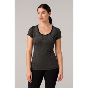 Lululemon Shirt Womens 12 Gray Active Pullover Stretch Tee Running Gym Athletic